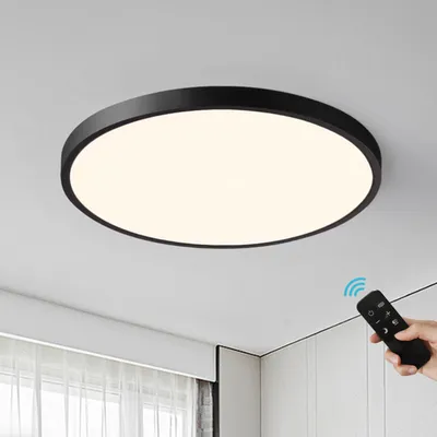 Produktbild von Deckenlampe LED Deckenleuchte 36W Ultra Dünn 3000-6500K Ø40cm Flach Schwarz Rund