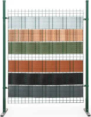 Produktbild von ECI © Poly-Rattan Sichtschutzstreifen für Doppelstabzaun 19 | 255cm Braun RD01 1 Rolle