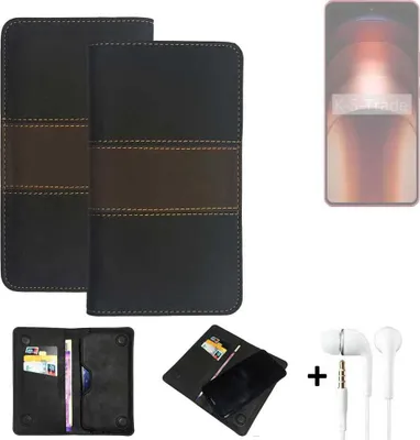 Produktbild von K-S-Trade Handyhülle + Kopfhörer kompatibel mit Vivo iQOO Neo9s Pro Schutzhülle Walletcase Bookstyle Tasche Schutz Case Hülle Wallet Cover