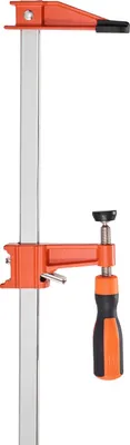 Produktbild von SucceBuy Stangenklemmen für Holzbearbeitung, 2 Stück, 60,96 cm Öffnung, F-Klemme mit 272 kg Belastung, 63,5 mm Spannweite, aus Gusseisen und Kohlenstoffstahl, benutzerfreundlich, geeignet für Metall- und Holzarbeiten