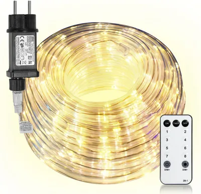 Zdjęcie produktu dla Jopassy LED rope light outdoor/indoor wedding decor fairy lights rope light lamp warm white 30m
