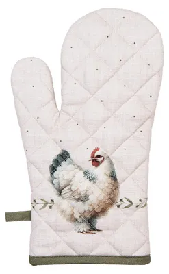 Produktbild von Clayre & Eef Ofenhandschuh 18x30 cm Beige Baumwolle