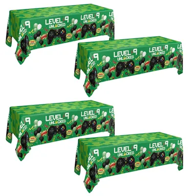 Productafbeelding van 4 Stuks Videogames Party Tafelkleden, 130 x 220 cm