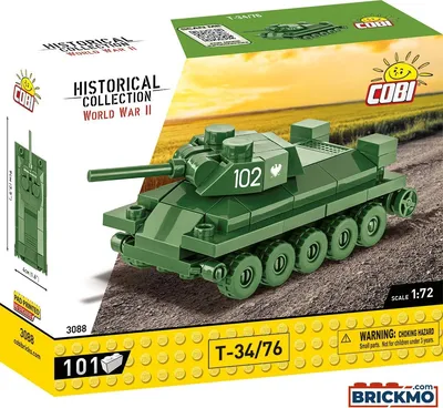 Obrázok produktu pre COBI T-34/76, Stavebnica, 6 rok / roky, Plast, 101 kusov