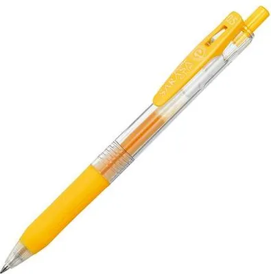 Obrázek produktu pro Gelové pero "Sarasa Clip", žlutá, 0,33 mm, stiskací mechanismus, ZEBRA 35135