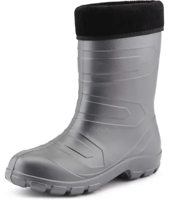 Image de Ladeheid Femmes Thermo Eva Bottes de pluie LALMG879(argent/noir, 37 UE)