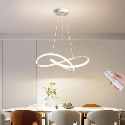 Nowoczesna lampa wisząca LED Zimilo, idealna do jadalni, o