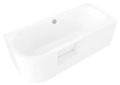 Produktbild von PORTAS Rechts Badewanne mit Tür, 170x75x60cm, Weiß