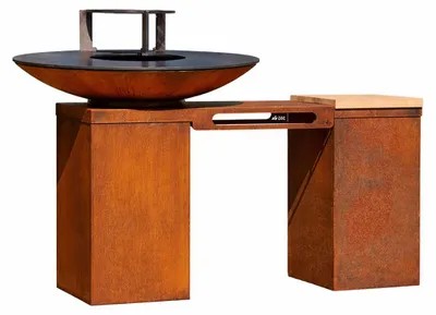 Produktbild von Plancha-Set PIO 100 Deluxe 2 - mit 2 Podesten, Ablage und Topgrill