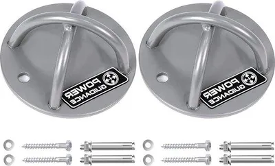 Produktbild von Famanu Wandhaken Plafondanker für Aufhängegurte und Gymnastikringe - Set von 2 drehbaren Deckenhaken