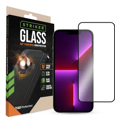Zdjęcie produktu dla Striker D3O Tempered Glass Edge To Edge Screen Protector Apple iPhone 13/13 Pro/14/16e