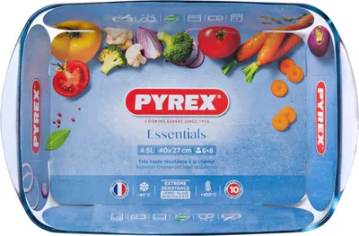 Produktbild von Pyrex - Essentials Lasagne -Skala 4,5 Liter - transparent