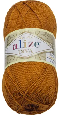 Produktbild von Garn DIVA - 100g / 350 m - Zimt