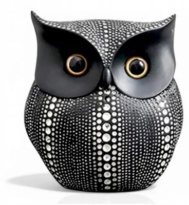 Produktbild von Dekorative Eulenfigur – Schwarz