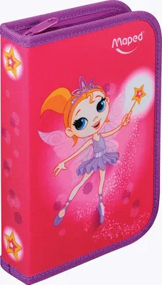 Productafbeelding van Maped etui voor kinderen, model Fairy, van polyester, roze, gevuld
