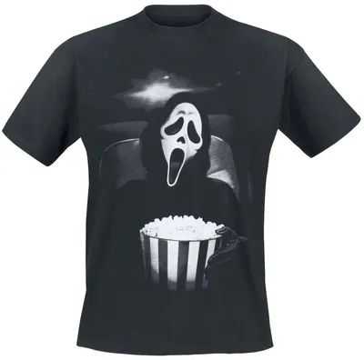 Produktbild von Scream (Film) T-Shirt Herren Ghostface Popcorn schwarz M