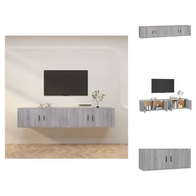 Obrázek produktu pro vidaXL TV nástěnné skříňky 2 ks. Grey Sonoma 100x34,5x40 cm - TV nábytek