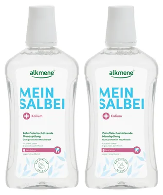 Produktbild von alkmene Zahnfleischschützende Mundspülung ohne Alkohol 2x 500 ml