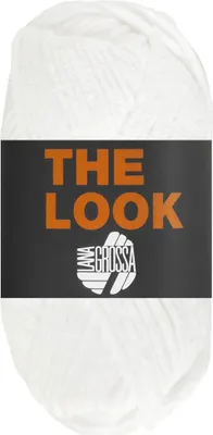 Zdjęcie produktu dla Lana Grossa THE LOOK 100 g aksamitnie miękka i stabilna przędza szenilowa 120 m kolor 010 - biały