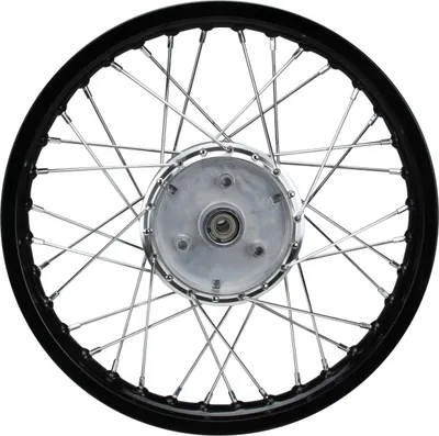 Obrázek produktu pro 2x ocelové ráfky s paprsky kompletní 1,60x16 palců ráfky černé / paprsky chromované pro Simson S50 S51 S53 S70 S83 KR51 Schwalbe