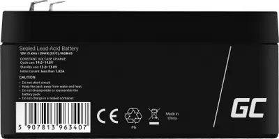 Obrázek produktu pro Baterie Green Cell AGM43 AGM 12V 3,4Ah