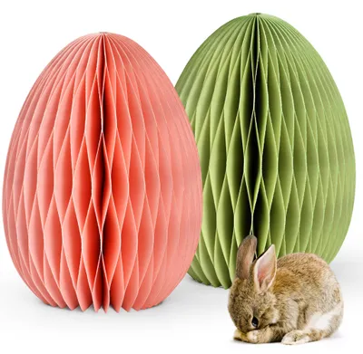 Immagine prodotto di Decorazione pasquale Uova di Pasqua da mettere rosa verde set di figure decorative