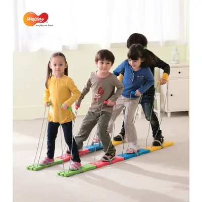 Produktbild von Weplay KM4001 Rasen Skier Team Walker Stepper, 4 Paar, bunt (1 Stück)