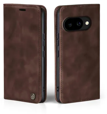 Produktbild von Handy Hülle für Google Pixel 10a Klapphülle Bookcase Flip Cover Handy Tasche Etui Farbe: Dunkelbraun