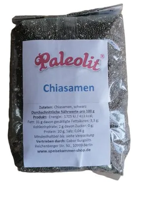 Produktbild von Paleolit Chiasamen (Salvia Hispanica) naturbelassen 500g