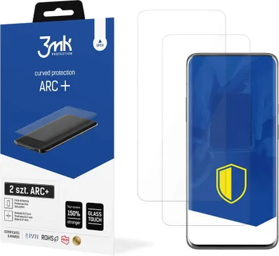 Produktbild von 3mk Display Schutzfolie ARC+ für OnePlus 7 Pro  0,17mm Self-Heal (2 Stück)