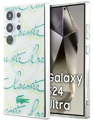 Zdjęcie produktu dla Etui Lacoste Logo Script MagSafe do Samsung Galaxy S24 Ultra