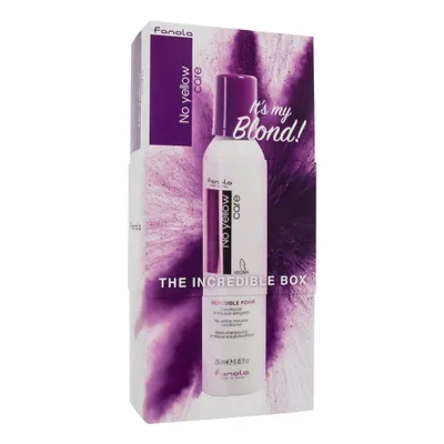 Productafbeelding van Fanola No Yellow Care Incredible, haarverzorging voor vrouwen, niet voor professioneel gebruik, geschikt voor blond, blond, grijs haar, beschermt de kleur, 250 ml