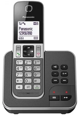 Obrázok produktu pre Panasonic KX-TGD320FRG, DECT telefón, Káblový handset, Hlasitý odposluch, 50 položky, ID volajúceho, Šedá