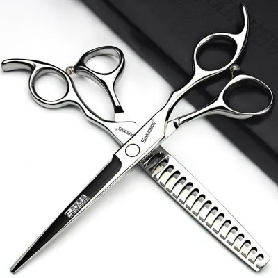 Produktbild von Professionelle Friseurschere 6,5 Zoll Edelstahl 2 Stück mit Tasche
