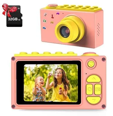 Zdjęcie produktu dla Aparat fotograficzny dla dzieci 24 mp full hd podwójny obiektyw zoom 3 12