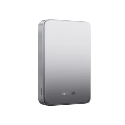Produktbild von SHARGE Magnetic Wireless Power Bank 10.000mAh Silber MagSafe 15W 20W USB-C PD
