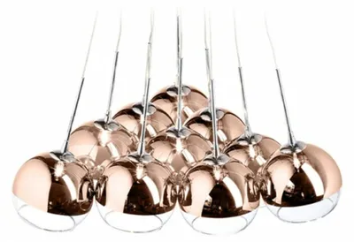 Produktbild von RED - DESIGN RENDL RENDL ASTRAL Pendelleuchte Kupferglas/Klarglas 230V/12V G4 10x20W R11706