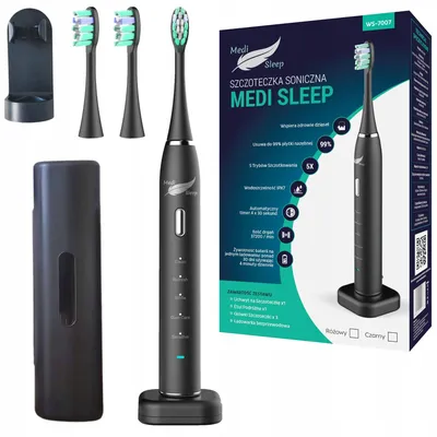 Zdjęcie produktu dla Szczoteczka Soniczna Do Zębów + Etui + Uchwyt + 37 Tys. Drgań Medi Sleep