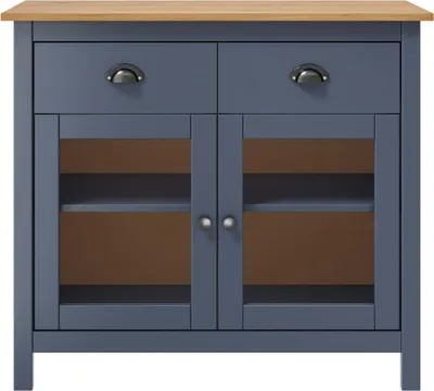 Obrázek produktu pro vidaXL Příborník Hill Grey 90x40x80 cm Borovicový masiv