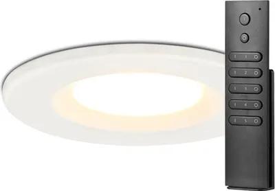Produktbild von hoftronic LED Einbaustrahler 6W 2700K IP65 Weiß dimmbar 20er Set