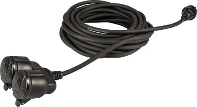 Produktbild von Meister Schutzkontakt-Verlängerung mit Doppelkupplung 10 m Kabel schwarz