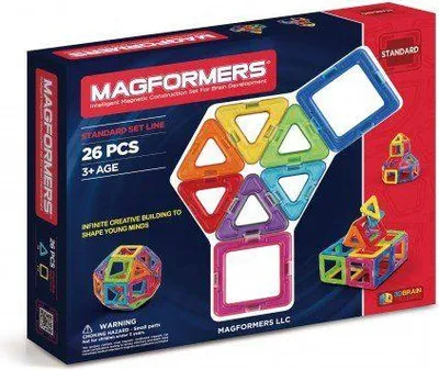 Zdjęcie produktu dla Magformers Rainbow - Zestaw 26 magnetycznych elementów