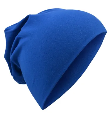 Produktbild von Kinder Beanie Unifarbe Blau-XL