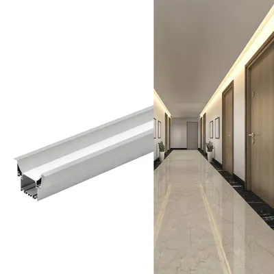 Produktbild von EGLO Recessed Profile 3, Profil, Decke/Wand, Schwarz, Weiß, Aluminium, Kunststoff, 1000 mm, 65 mm