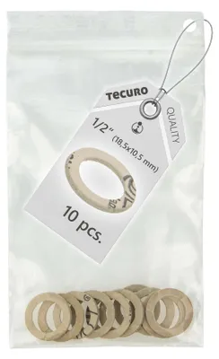 Produktbild von tecuro 10 x HD-Pressdichtung 1/2" (10,5 x 18,5 x 2 mm) Trinkwasserzulassung KTW-BWGL (P.2), für Verschraubungen/Überwurfmuttern