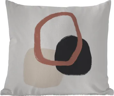 Produktbild von MuchoWow® Outdoor Kissen - Pastell - Minimalismus - Geometrische Formen - 45x45 cm - Wetterfest - Lounge Kissen - Fotokissen - Dekoratives Kissen