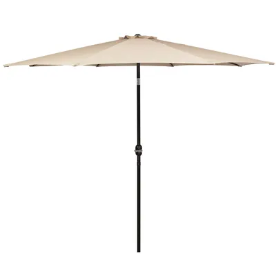 Immagine prodotto di Ombrellone da giardino Springos® XL con funzione di inclinazione e sistema a manovella, 245 x 300 cm, protezione solare per terrazza e giardino
