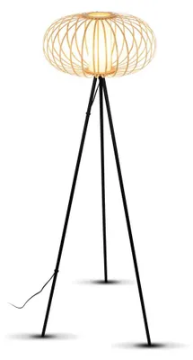 Produktbild von Floor light, bamboo nature, excl. 1xE27/max.10W
