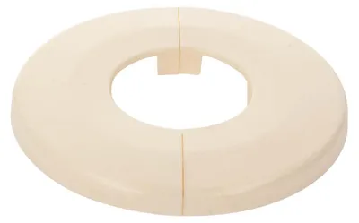 Produktbild von tecuro Scharnierrosette Ø 32 mm x Ø 65 mm x 6,5 mm - Kunststoff ABS weiß