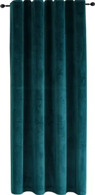 Produktbild von Vorhang Petrol Kräuselband Verdunkelung 140x245 cm Samt weich blickdicht Gardine